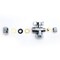 Thrifco Plumbing 1/2 Inch FIP x 1/2 Inch Slip Joint x 3/8 Inch Comp Quarter Turn Brass  Angle Stop Valve 4406484 - alternate 3